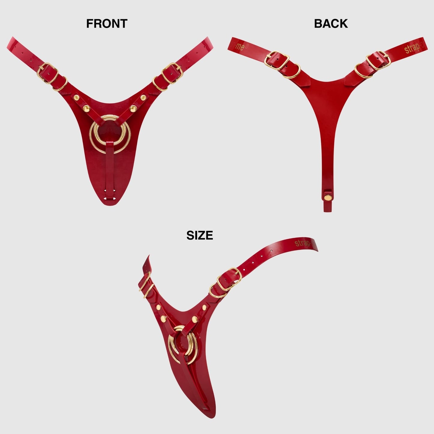 STRAP-ON-ME Leatherette Harness Fabulous - ONE SIZE