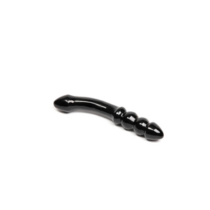Chakrubs Viper Wand Black - Curved Ridged Crystal for Intense Sensation