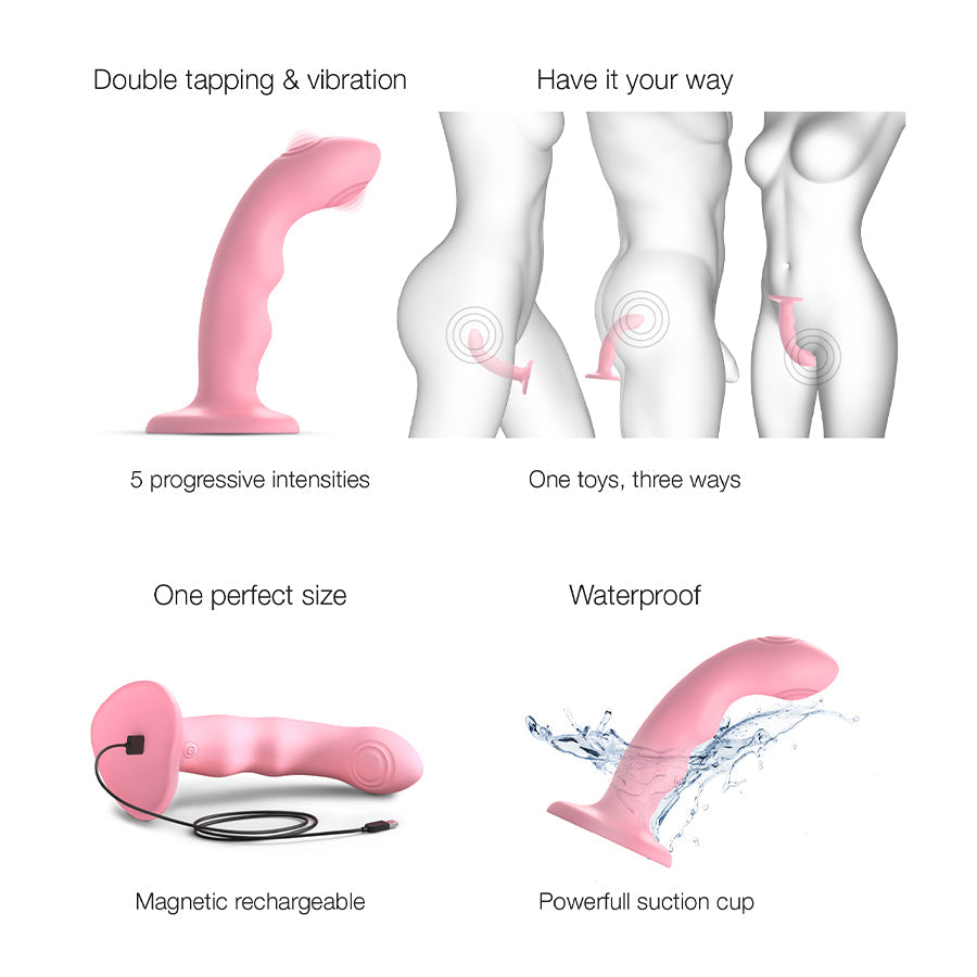 STRAP-ON-ME Tapping Dildo WAVE