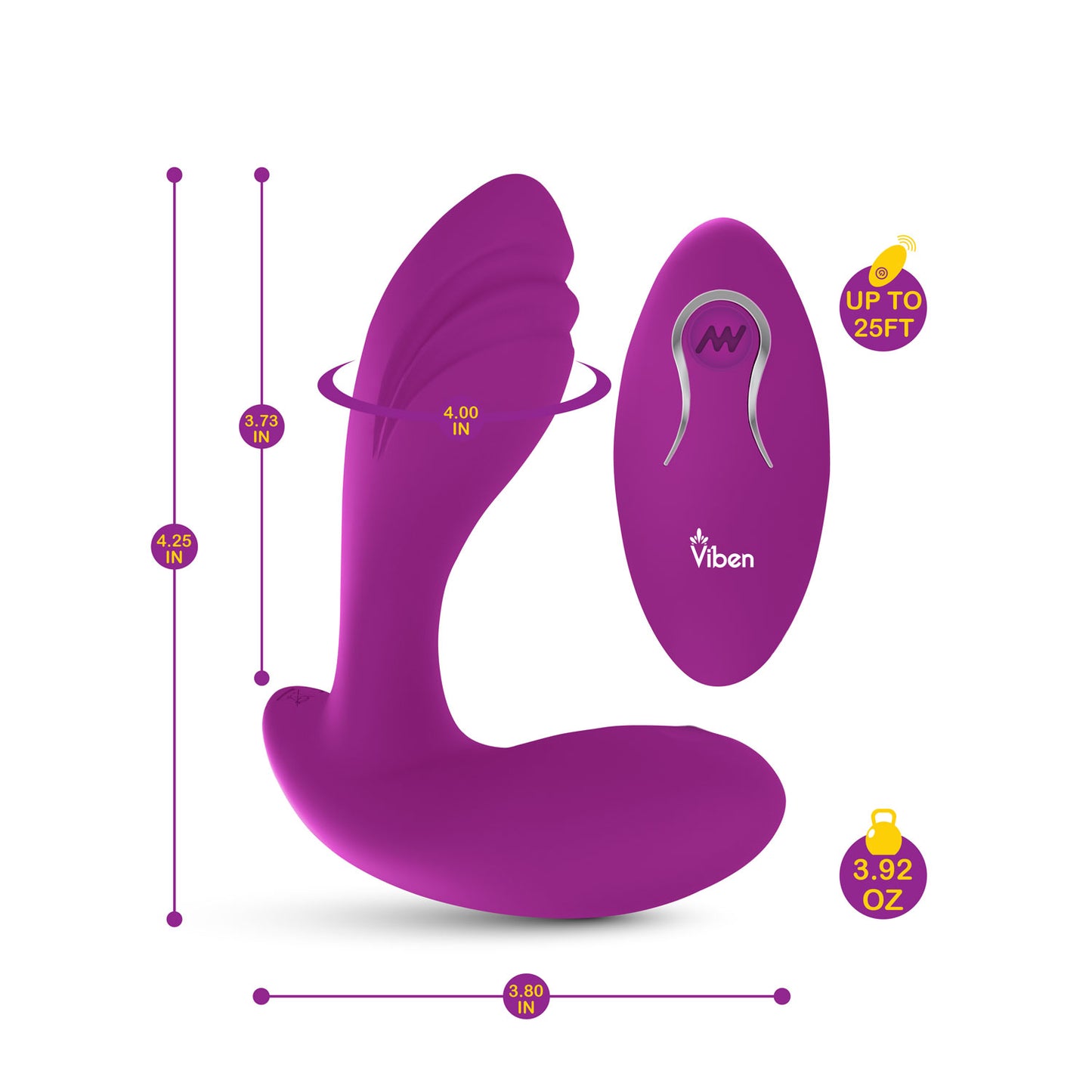 Viben Epiphany Rollerball - Panty Vibe Clitoral Stimulator - PlayLoveToys
