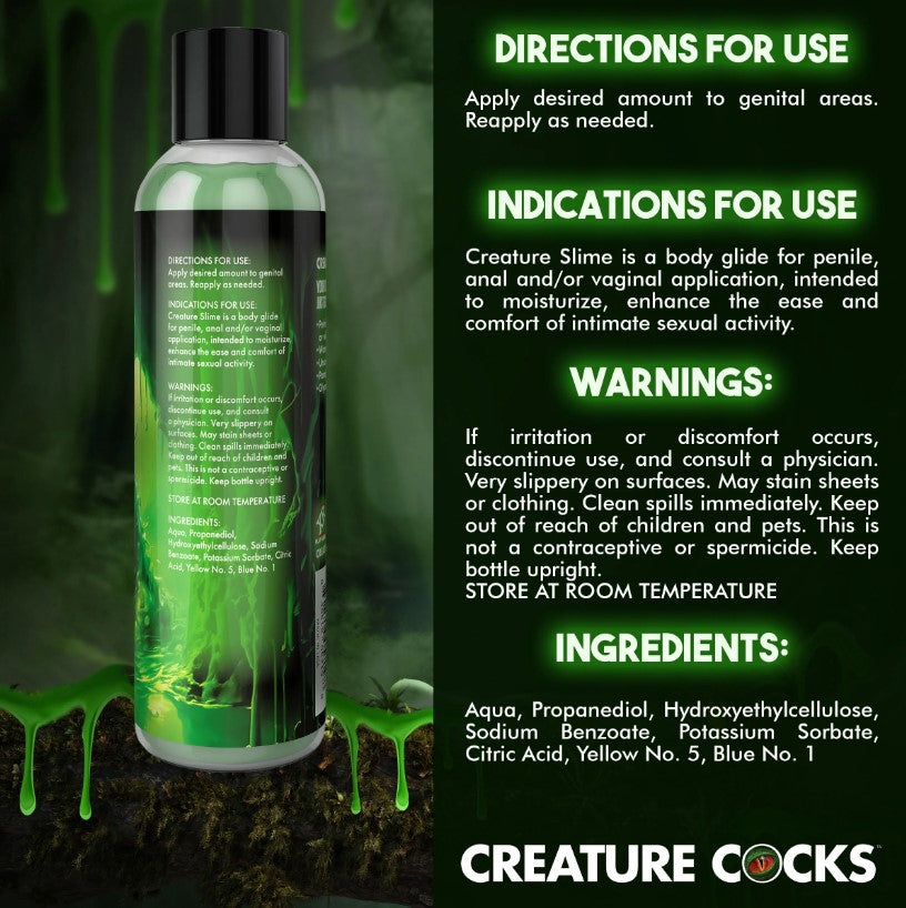 Creature Cocks Creature Slime - Green H2O Lube 4oz