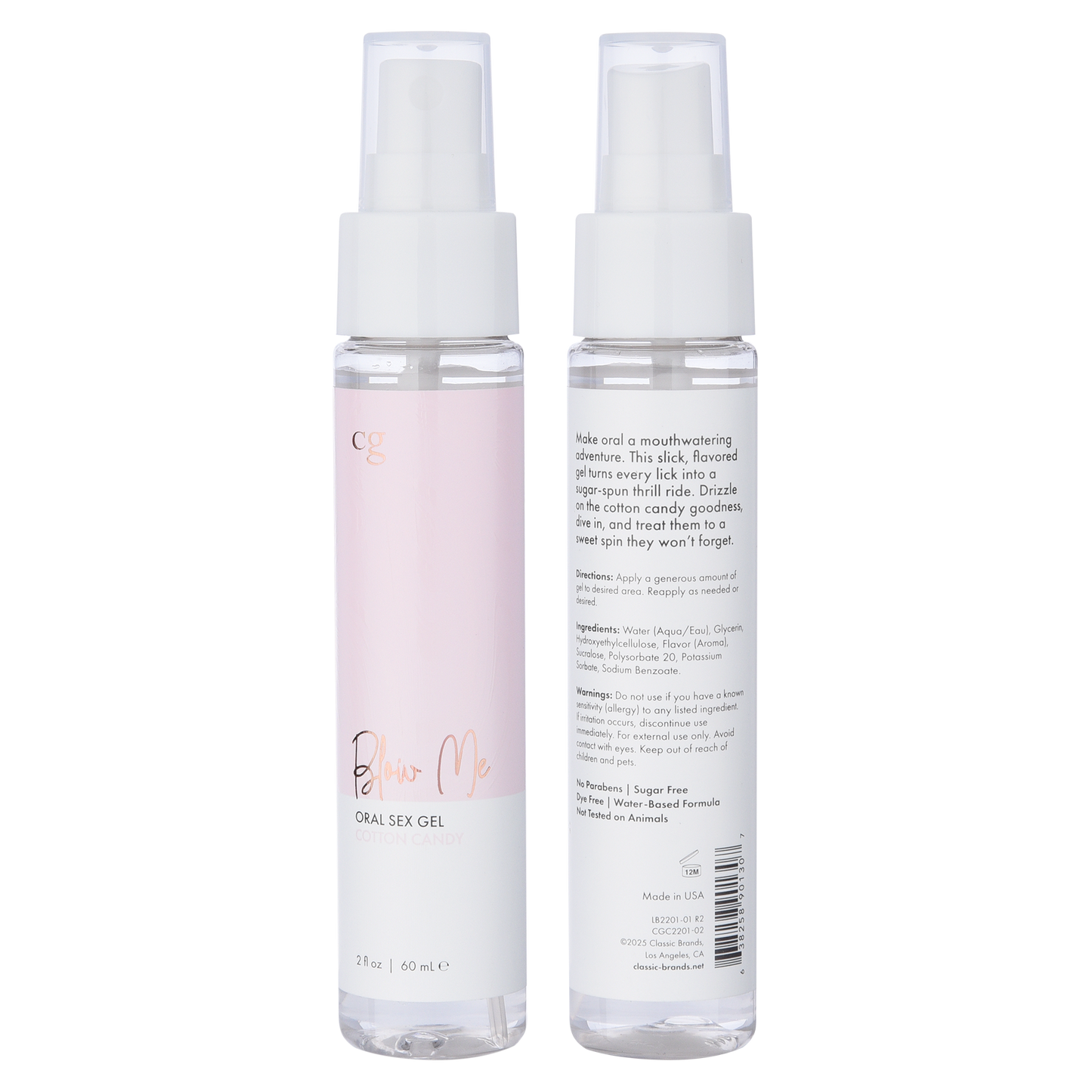 CG BLOW ME Oral Sex Gel - Flavored Kissable Gel