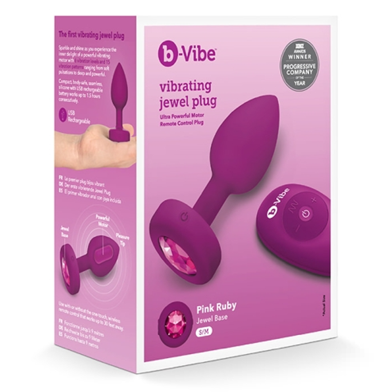 b-Vibe VIBRATING JEWEL PLUG - Luxury Vibrating Anal Plug