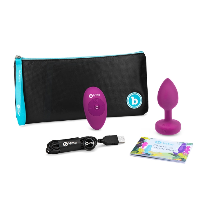 b-Vibe VIBRATING JEWEL PLUG - Luxury Vibrating Anal Plug