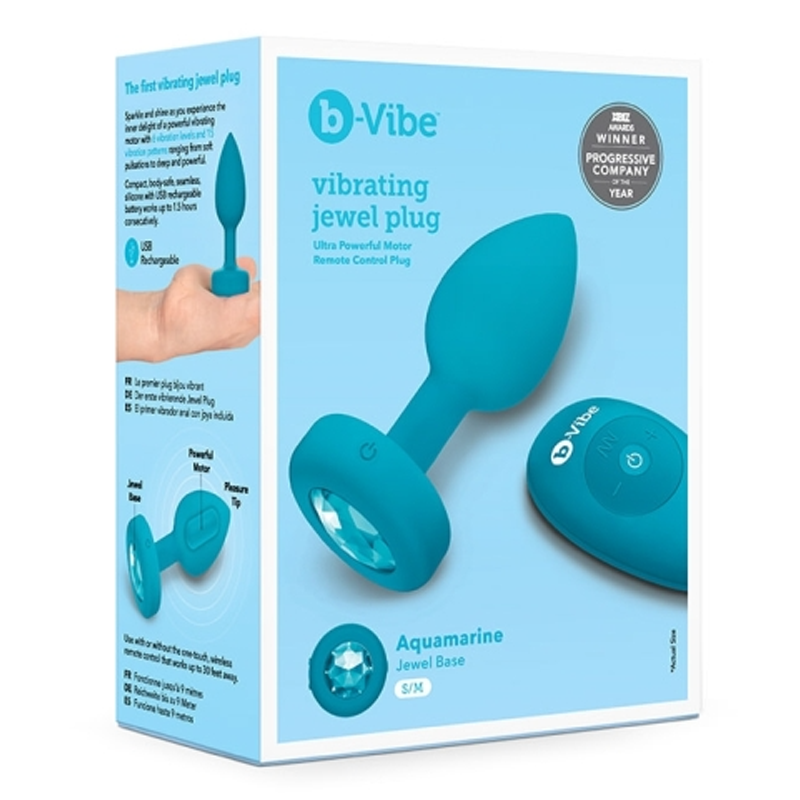 b-Vibe VIBRATING JEWEL PLUG - Luxury Vibrating Anal Plug