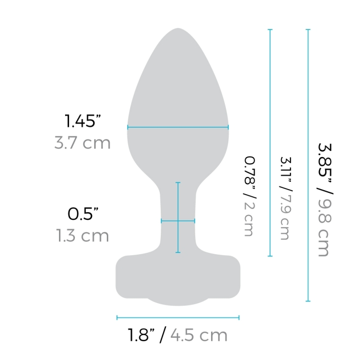 b-Vibe VIBRATING JEWEL PLUG - Luxury Vibrating Anal Plug
