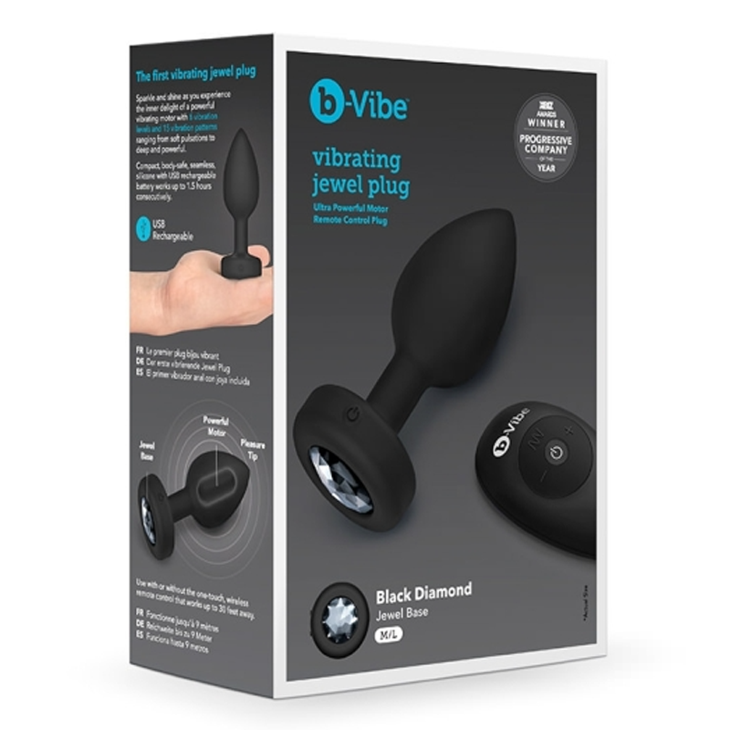 b-Vibe VIBRATING JEWEL PLUG - Luxury Vibrating Anal Plug