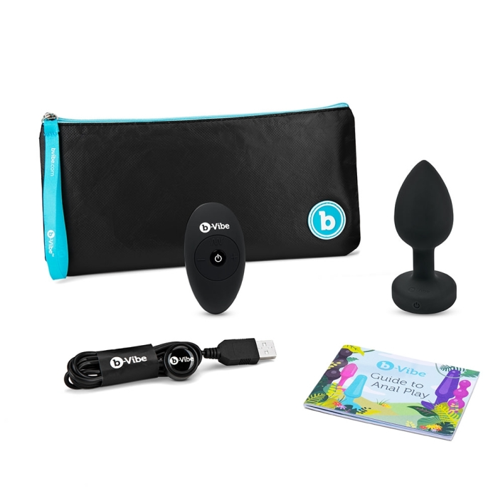 b-Vibe VIBRATING JEWEL PLUG - Luxury Vibrating Anal Plug