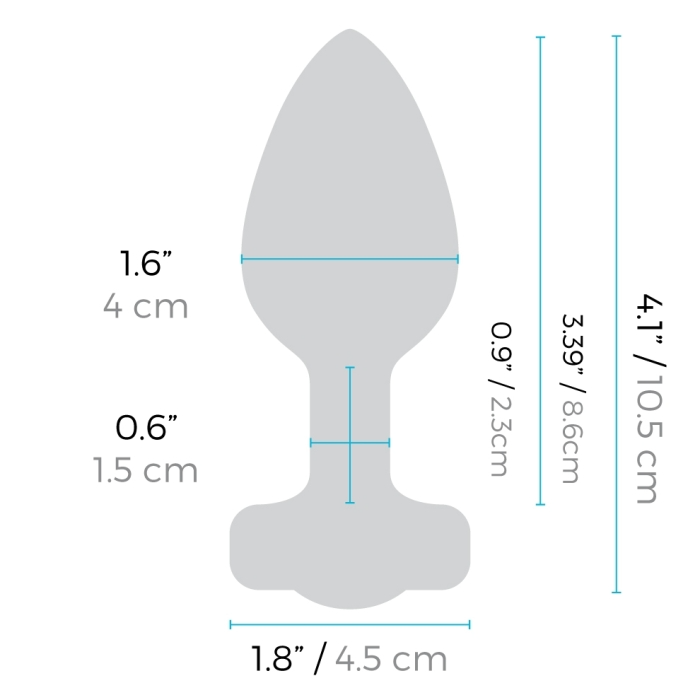 b-Vibe VIBRATING JEWEL PLUG - Luxury Vibrating Anal Plug
