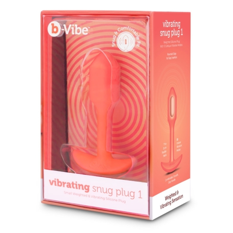 b-Vibe Vibrating Snug Plug - Weighted Anal Plug with 6 Vibration Patterns