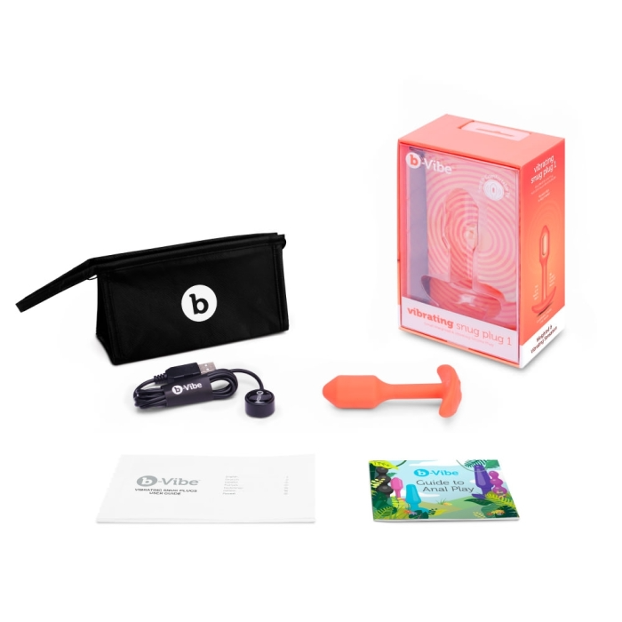 b-Vibe Vibrating Snug Plug - Weighted Anal Plug with 6 Vibration Patterns