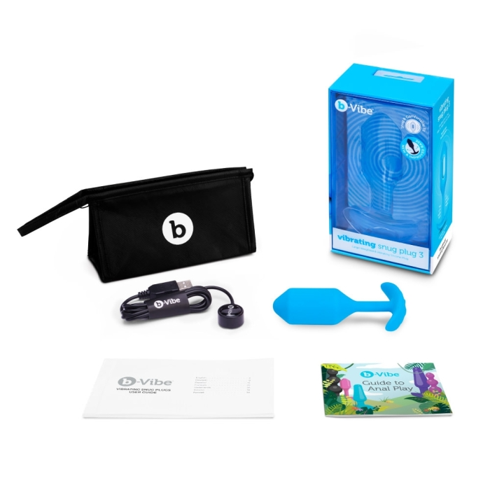 b-Vibe Vibrating Snug Plug - Weighted Anal Plug with 6 Vibration Patterns