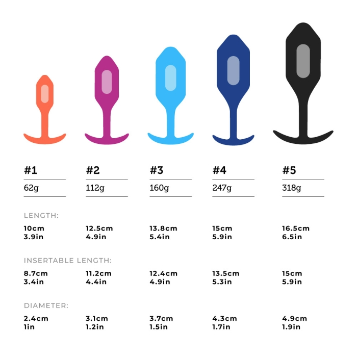 b-Vibe Vibrating Snug Plug - Weighted Anal Plug with 6 Vibration Patterns