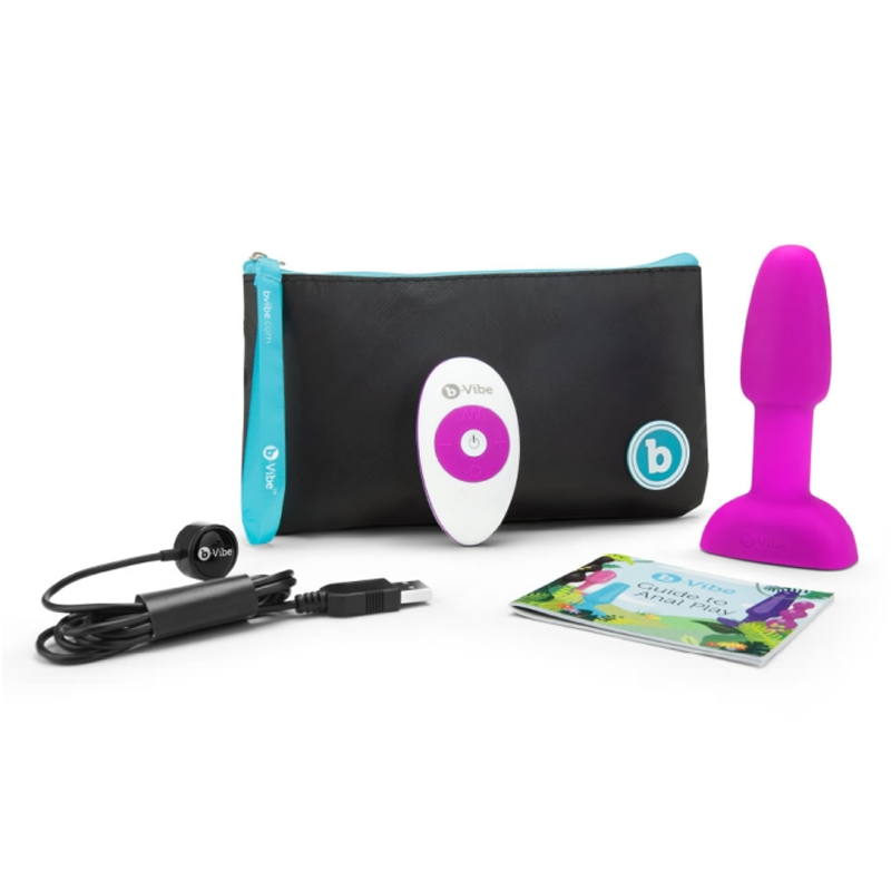 b-Vibe Rimming Petite - Rotating Beads Vibrating Butt Plug with Wireless Remote