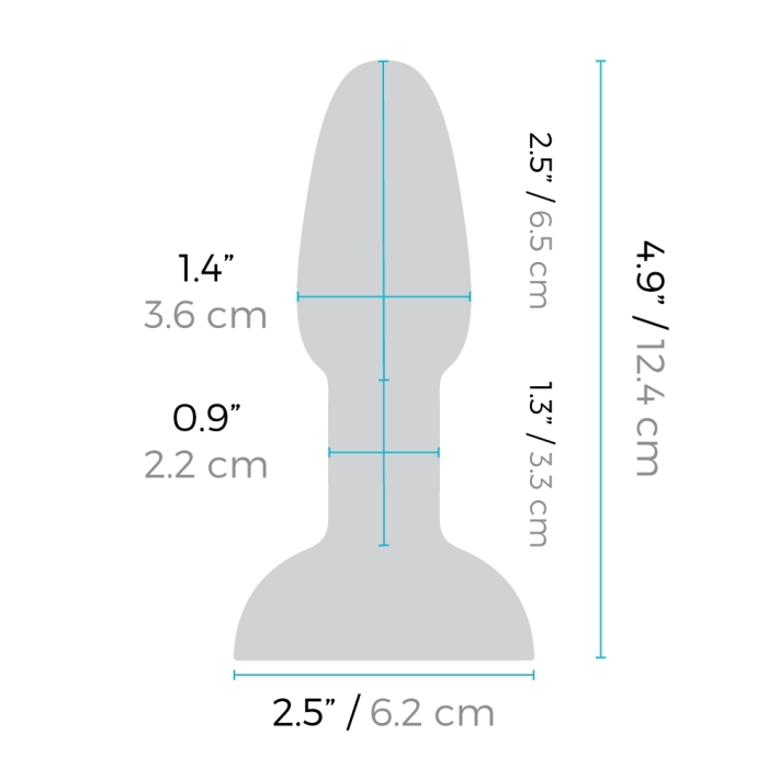 b-Vibe Rimming Petite - Rotating Beads Vibrating Butt Plug with Wireless Remote
