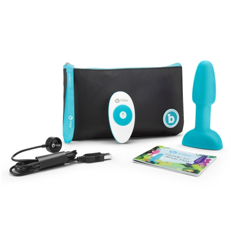 b-Vibe Rimming Petite - Rotating Beads Vibrating Butt Plug with Wireless Remote