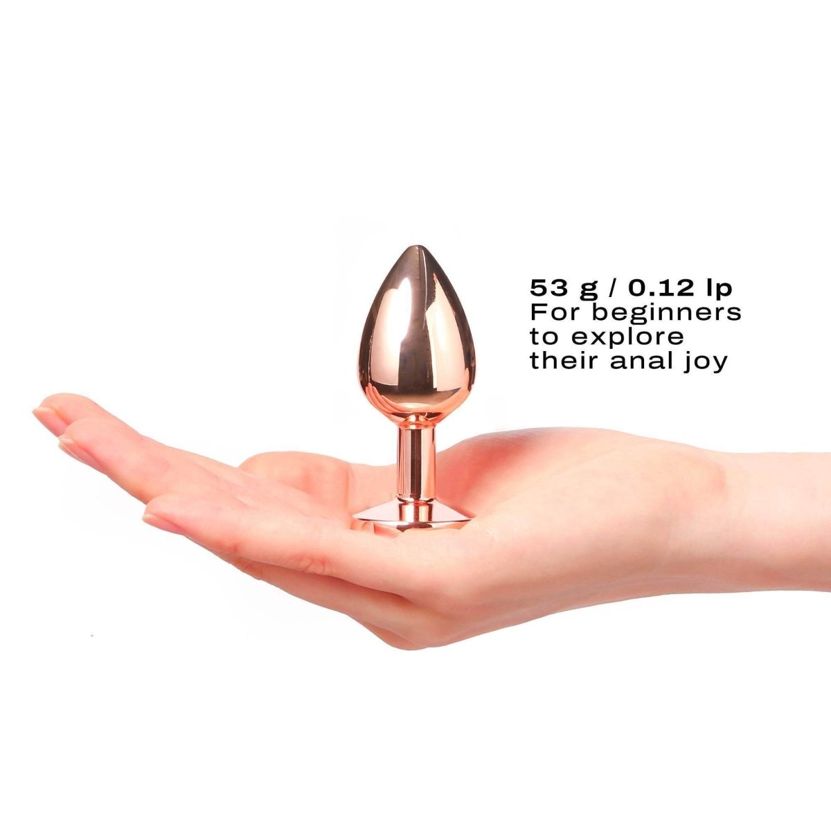 Dorcel - Diamond Plug in Rose Gold & Black – S,M,L Sizes - PlayLoveToys