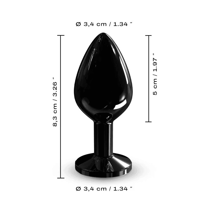 Dorcel - Diamond Plug in Rose Gold & Black – S,M,L Sizes - PlayLoveToys