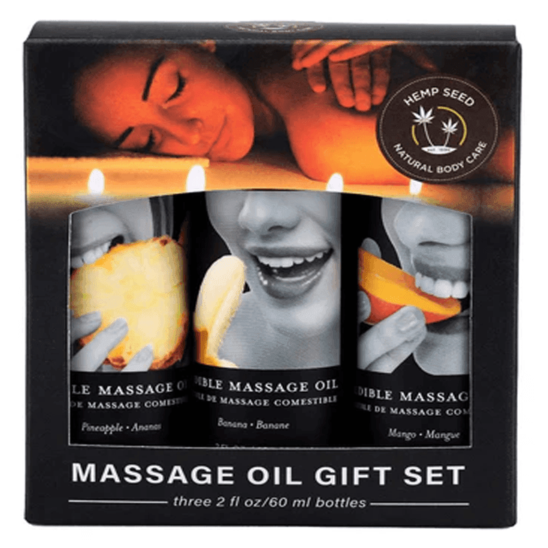 Earthly Body Edible Massage Oil Gift Set