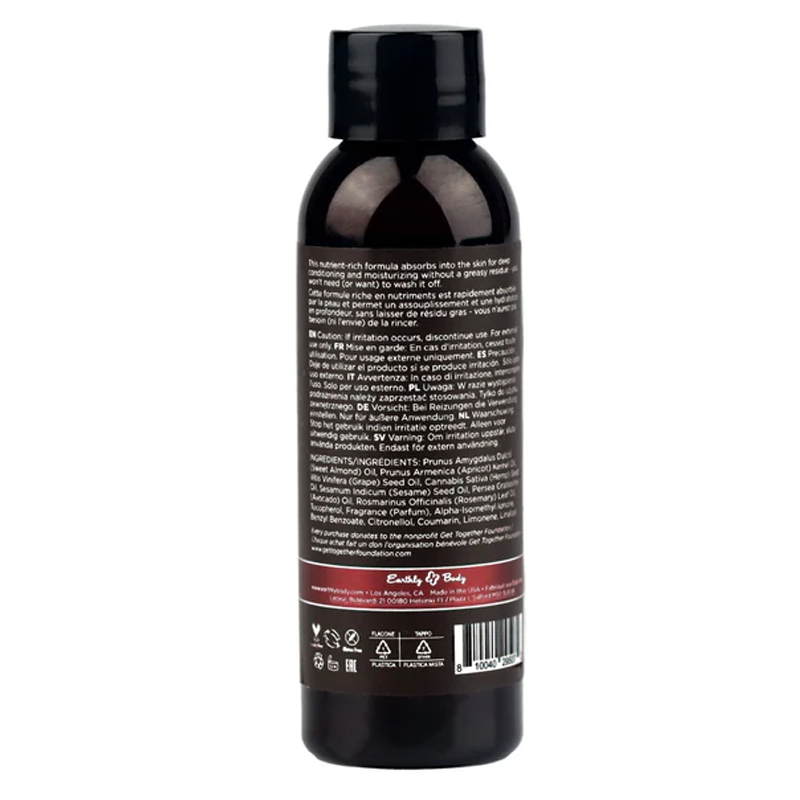 Earthly Body Massage Oil 2 fl oz / 60 ml