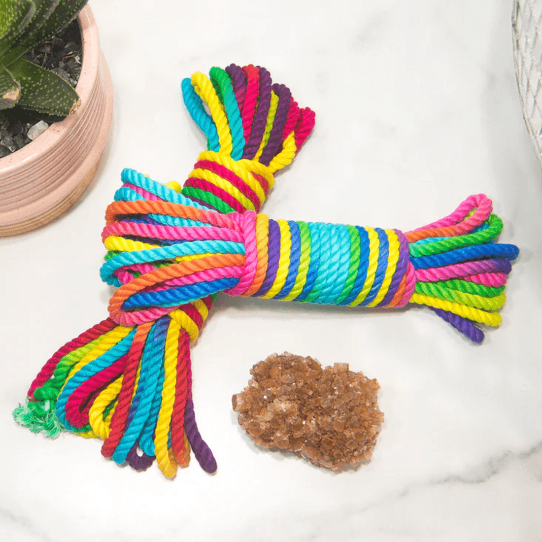 Emojibator - Funfetti Rainbow Bondage Rope - PlayLoveToys