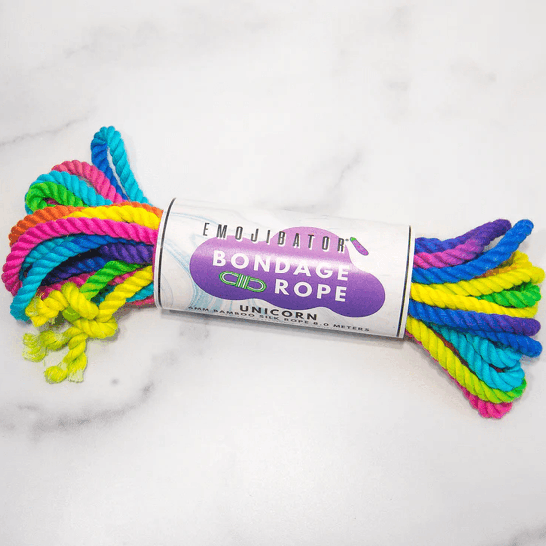 Emojibator - Unicorn Rainbow Bondage Rope - PlayLoveToys