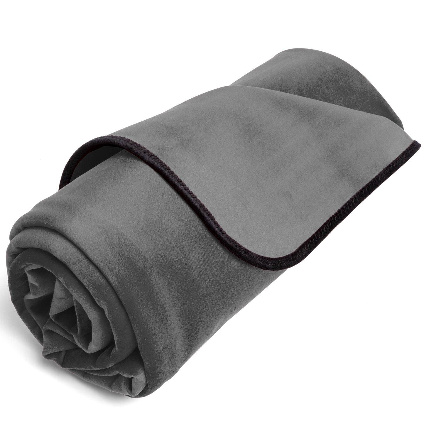 Fascinator Throw - Grey Microvelvet (Multi-Size)