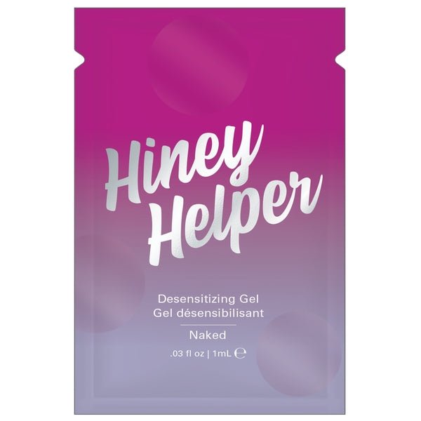 Jelique - HINEY HELPER DESENSITIZING GEL - FOIL - 0.03 fl oz | 1 mL - PlayLoveToys