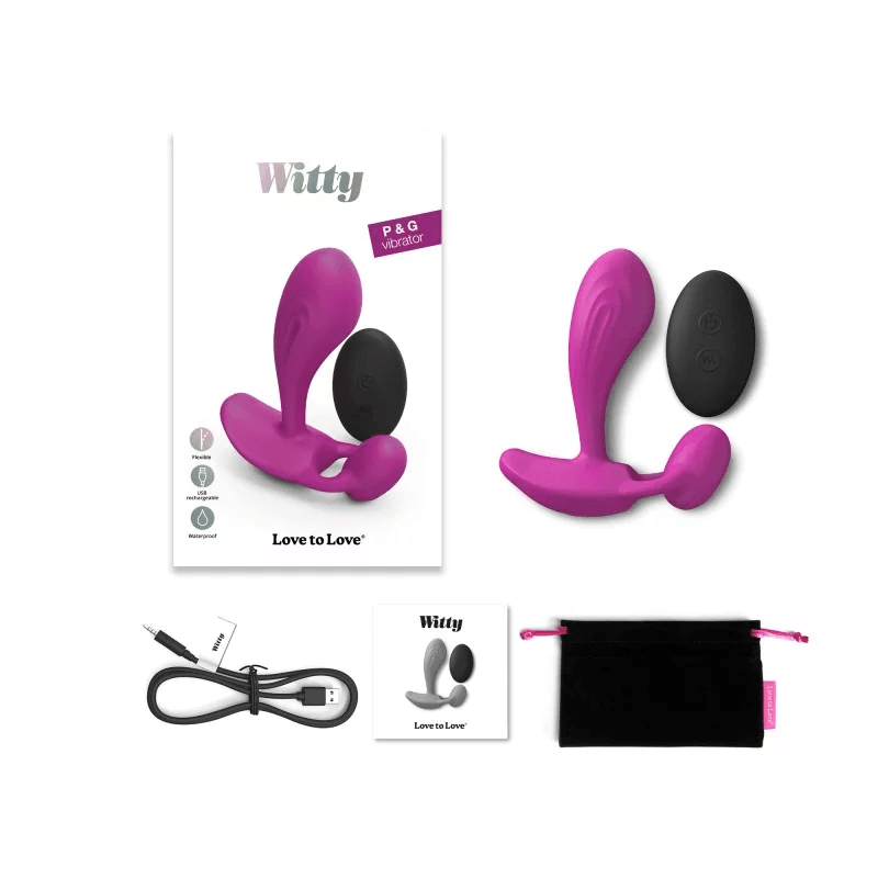 LOVE TO LOVE - WITTY - Stimulates P & G - spot - PlayLoveToys