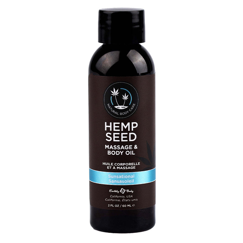 Earthly Body Hemp Seed Massage & Body 2 fl oz / 60 ml