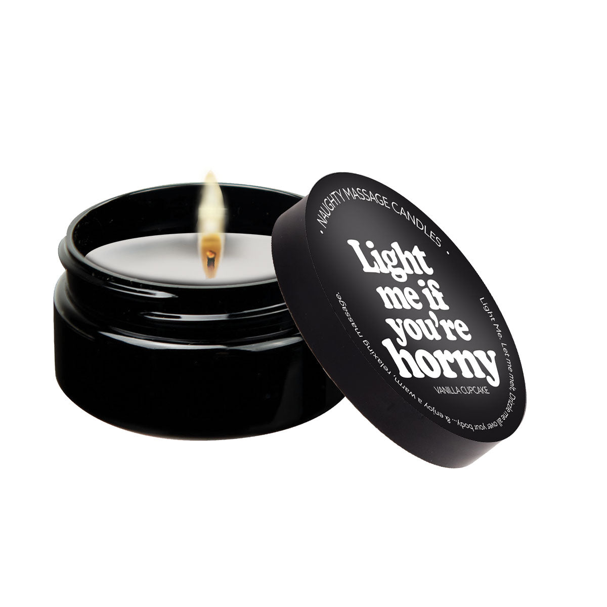 Naughty Mini Massage Candle line