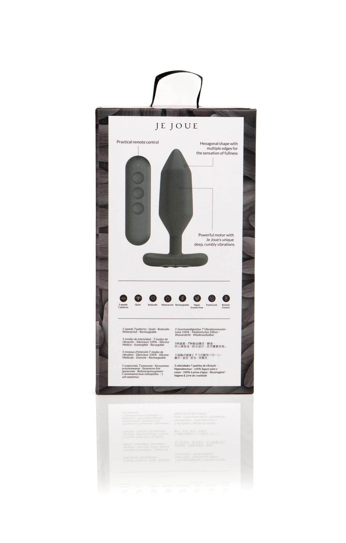 - Je Joue - Onyx Vibrating Butt Plug Black - PlayLoveToys