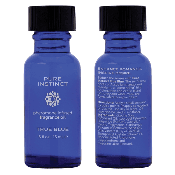 Pure Instinct - True Blue Pheromone Fragrance Oil .5oz | 15mL - PlayLoveToys