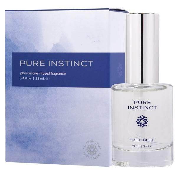 Pure Instinct - True Blue Pheromone Infused Fragrance .74oz | 22 mL - PlayLoveToys