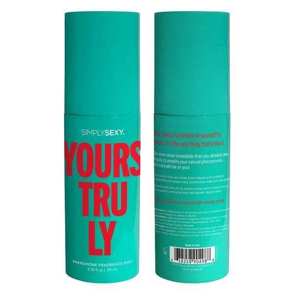 Simply Sexy - PHEROMONE BODY MIST - YOURS TRULY - 3.35 floz | 99mL - PlayLoveToys