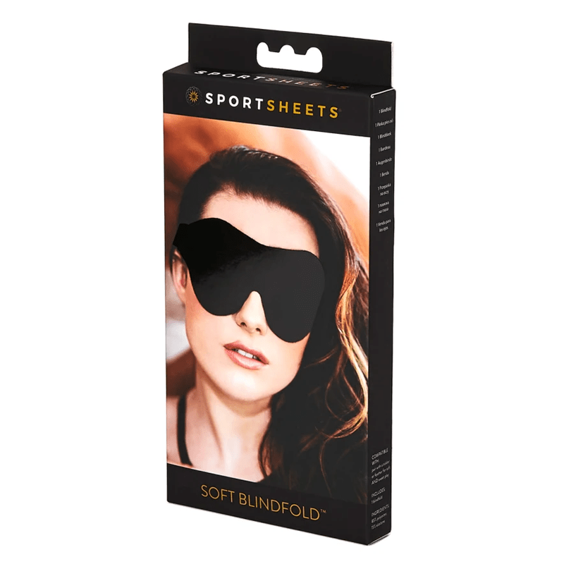 Sportsheets - Soft Blindfold, Black - PlayLoveToys