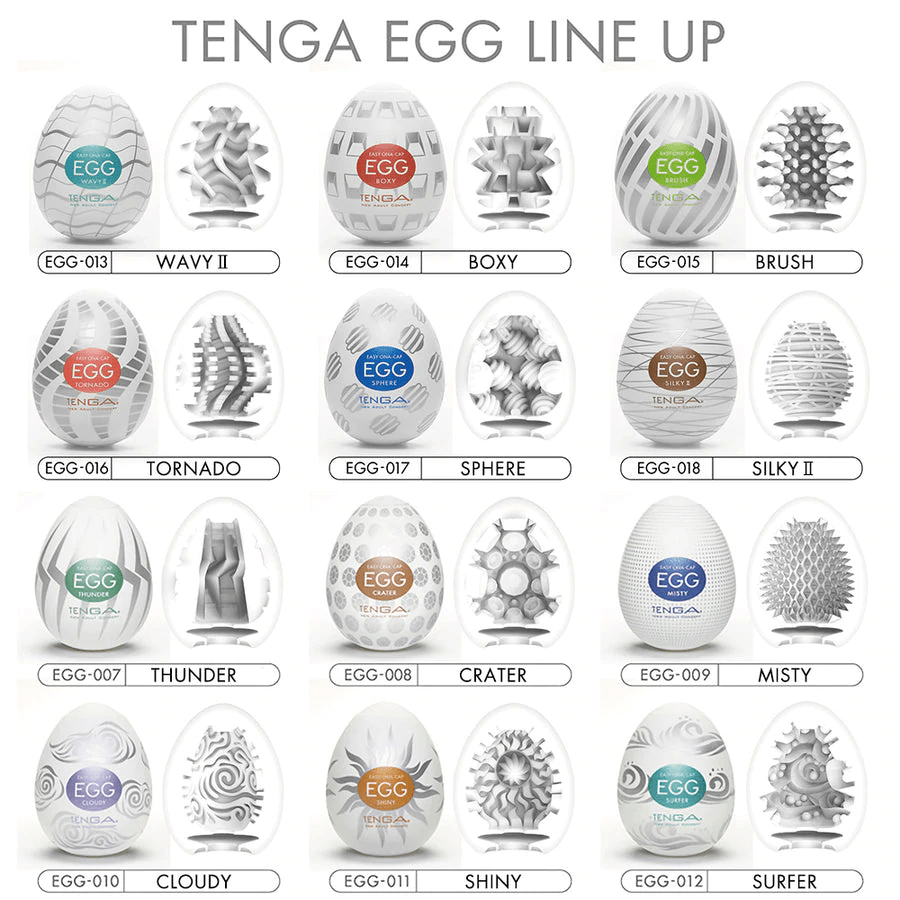 Tenga - EGG New Standard 6 Pack Variety Pack - PlayLoveToys