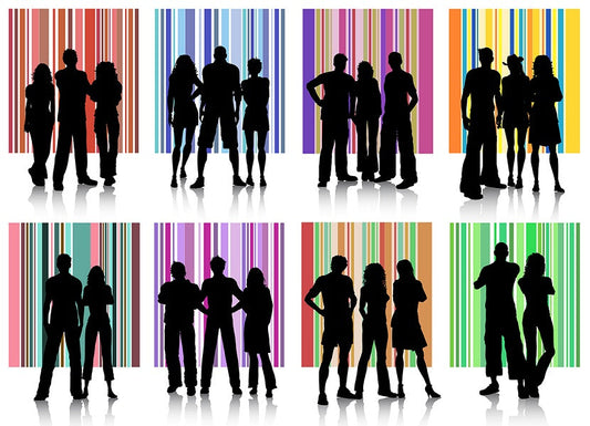 Silhouettes symbolizing the cuckolding dynamic, representing three people in a consensual non-monogamy relationships.