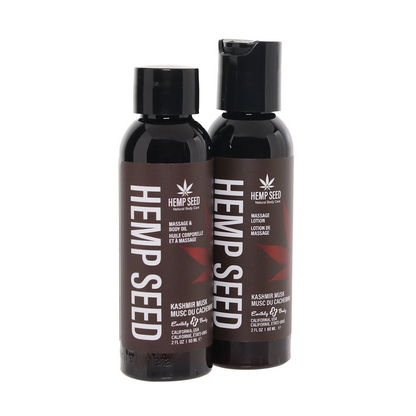 Hemp Seed Tranquility Massage Trio Gift Set - Kashmir Musk