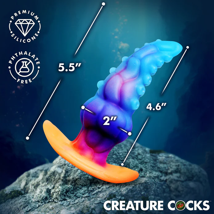Creature Cocks Glowtopus - Glow-in-the-Dark Anal Plug