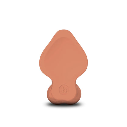 b-Vibe Slipskin Realistic Silicone Dildo - 8" Curvy Mocha