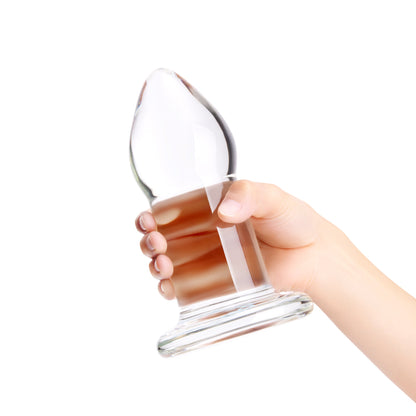 b-Vibe Advanced 7.5" Glass Anal Dilator - Borosilicate
