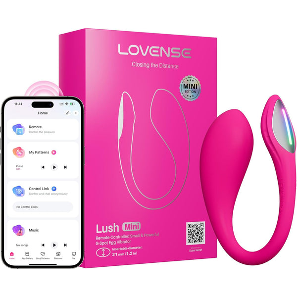 LOVENSE LUSH MINI REMOTE CONTOL VIBRATOR - PINK