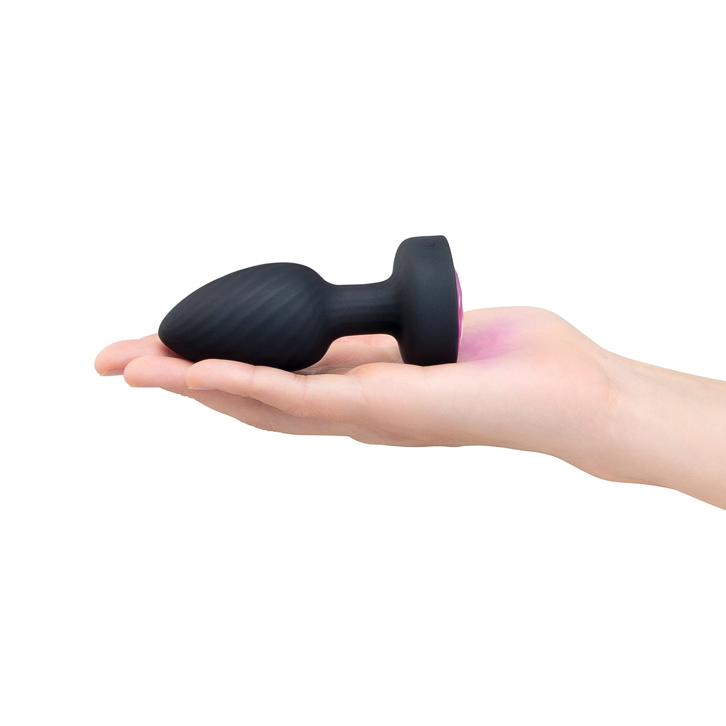 b-Vibe Light-Up Butt Plug 3.5" - Multi-Color LED & Remote Control
