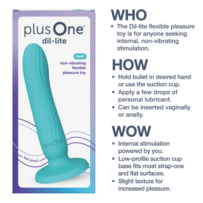plusOne Dil-Lite - Beginner Dildo Suction Cup