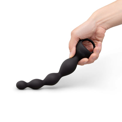 b-Vibe 6.5" Vibing Beads - Vibrating Anal Beads