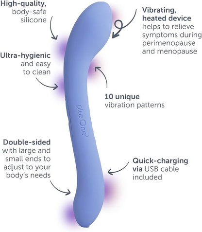 plusOne Menopause Massager — Heat & Vibration Relief