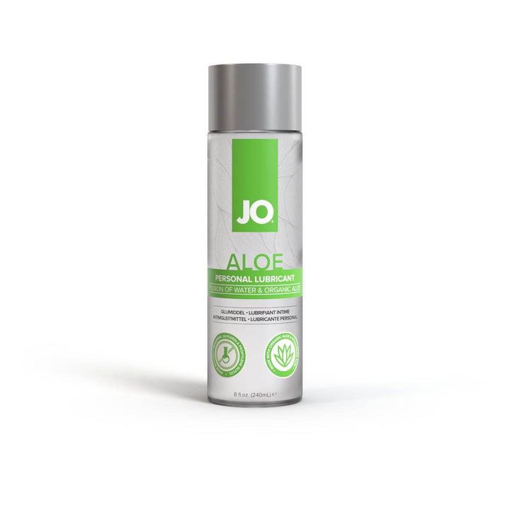  - JO Lubricants - JO Waterbased Aloe - Lubricant - Original - 8floz / 236mL - PlayLoveToys