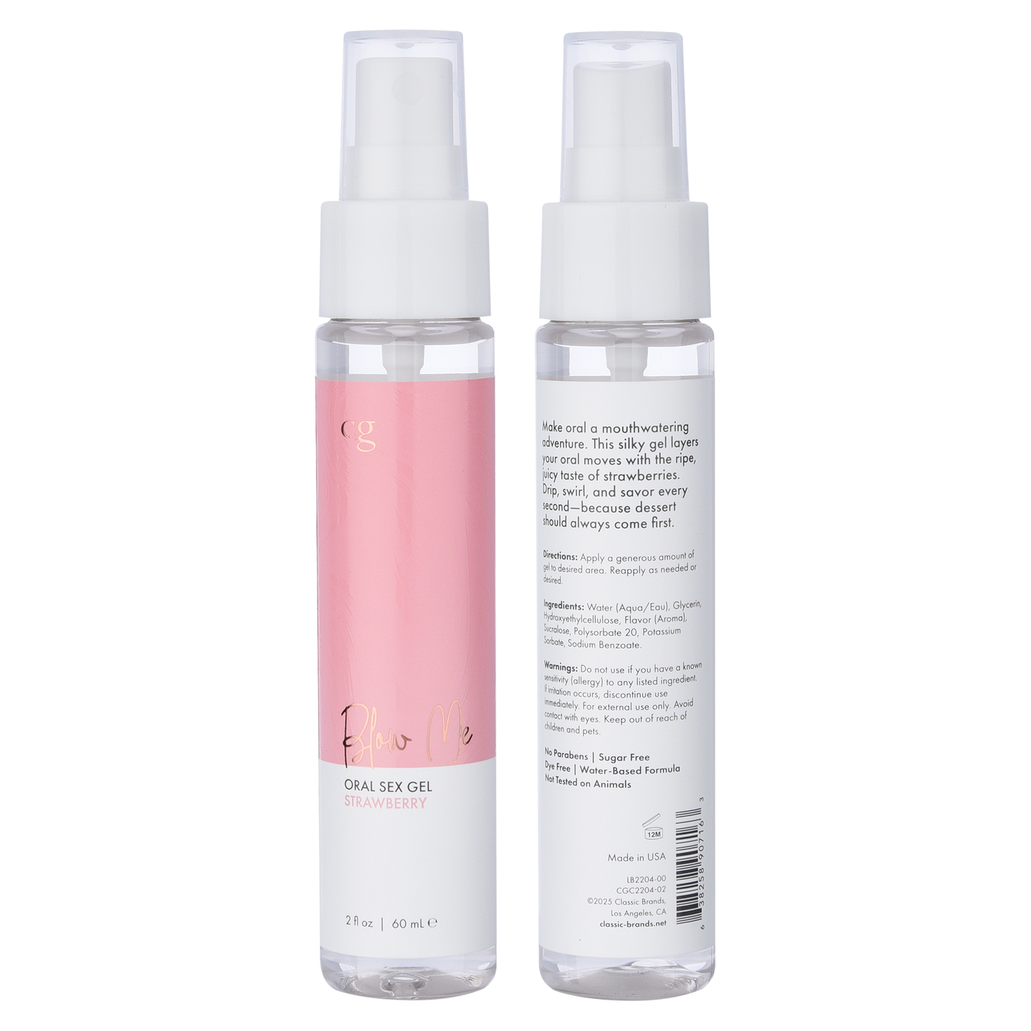 CG BLOW ME Oral Sex Gel - Flavored Kissable Gel