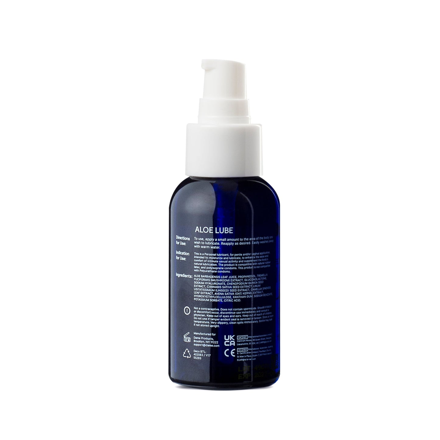 Dame essential aloe lube 2.oz